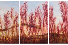 Reflect 1-3 • Acrylic on wood panel • 36" x 108"
